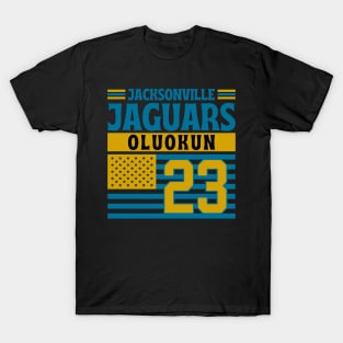 Jacksonville Jaguars Oluokun 23 American Flag Football T-Shirt